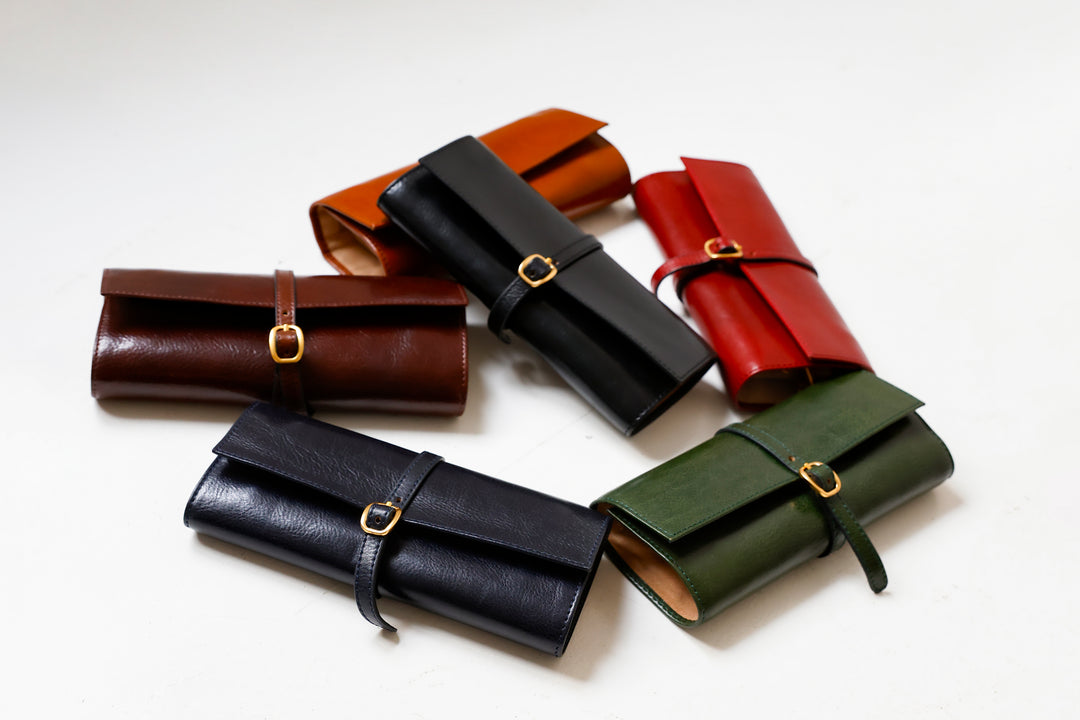 Schmuckreisetasche aus Leder