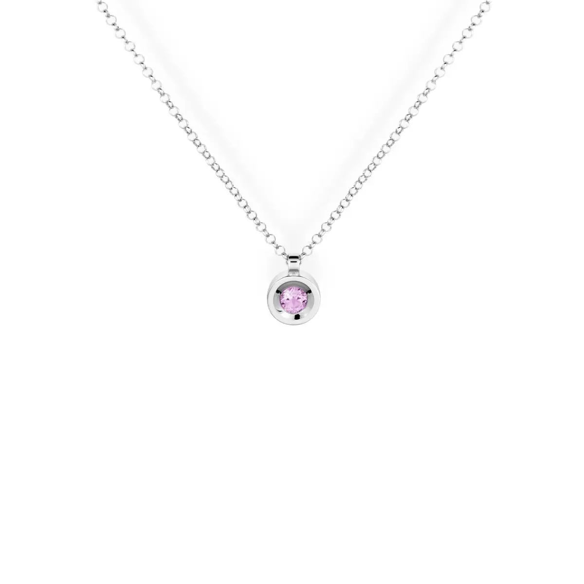 Kleiner Anhänger aus Silber und natürlichem Amethyst