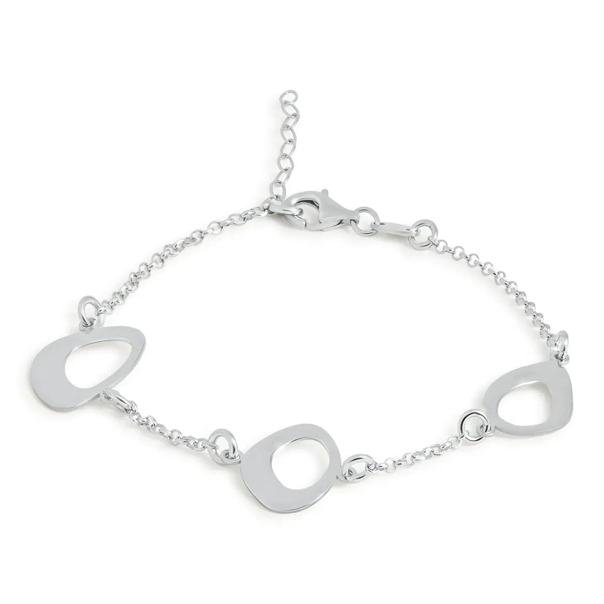 Ovales Silberarmband