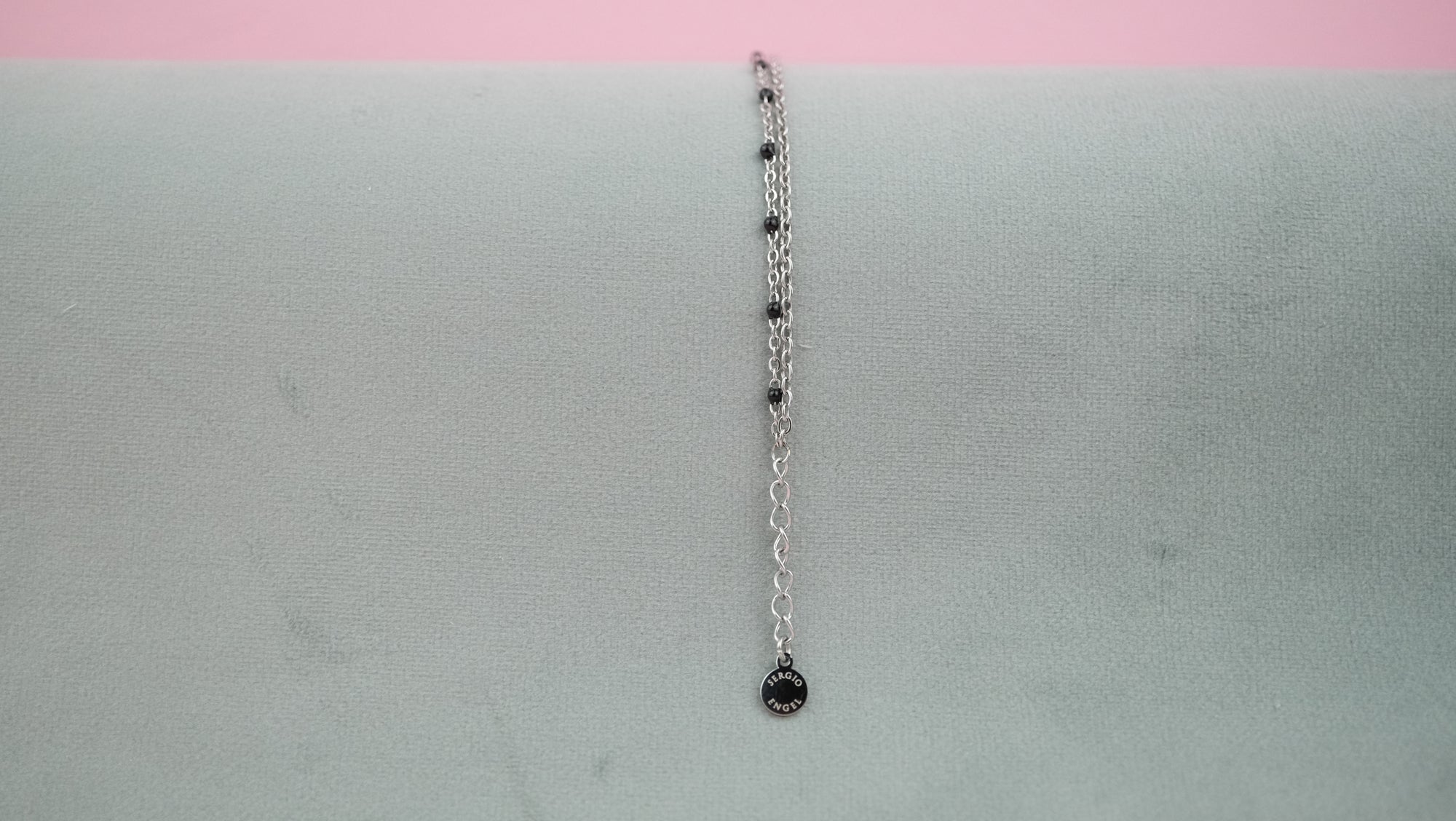 Armband für Strand - Doppelstrang aus Edelstahl und Acryl