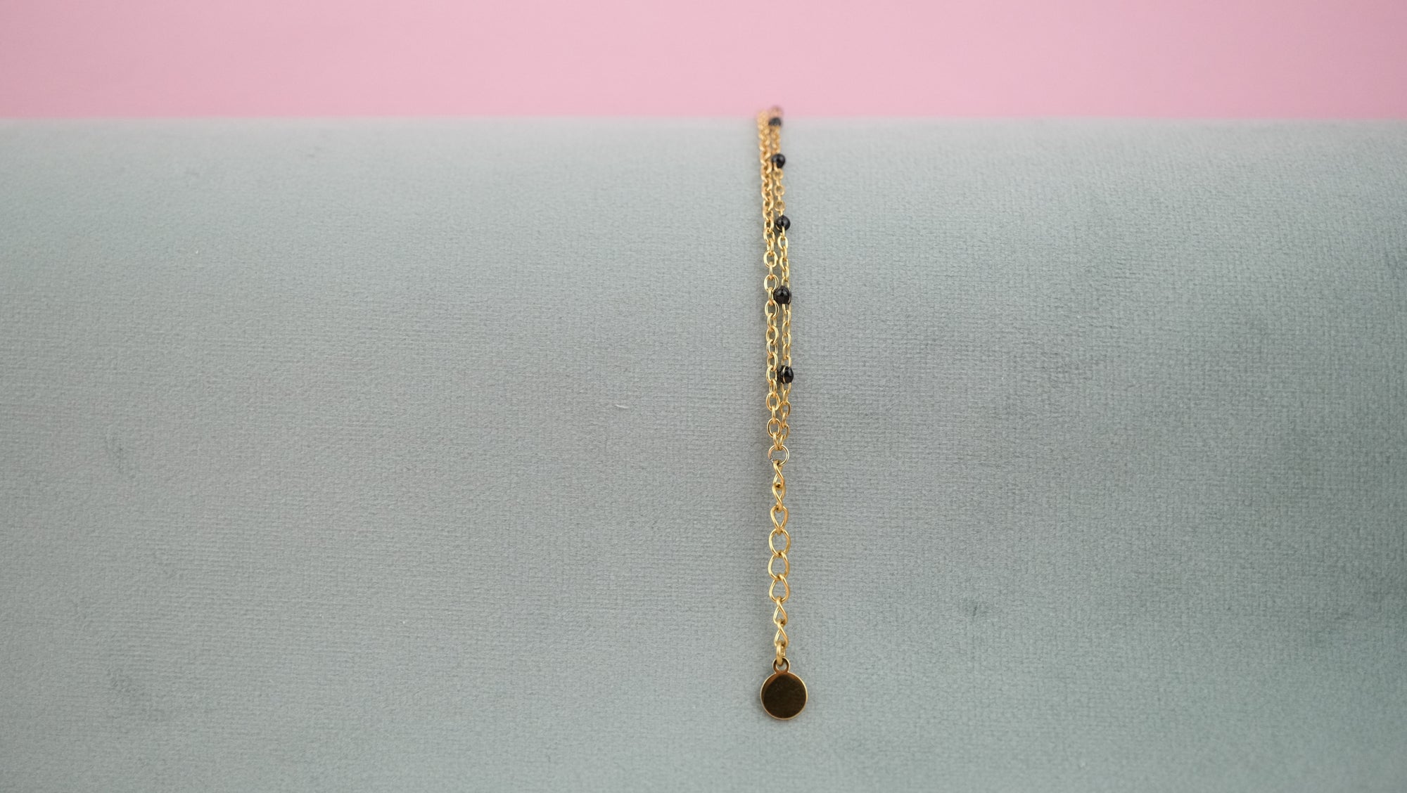 Armband für Strand - Doppelstrang aus Edelstahl und Acryl