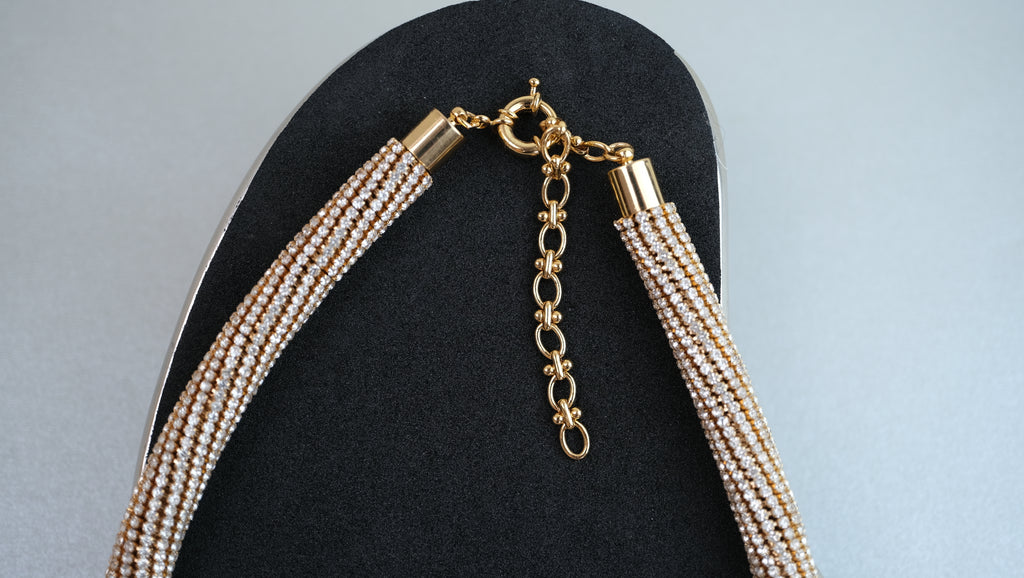 Diamant-Look Halskette