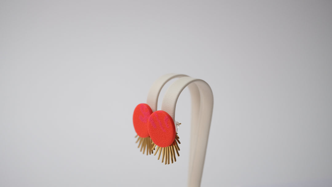 Linda | Statement Ohrstecker | 24k vergoldet