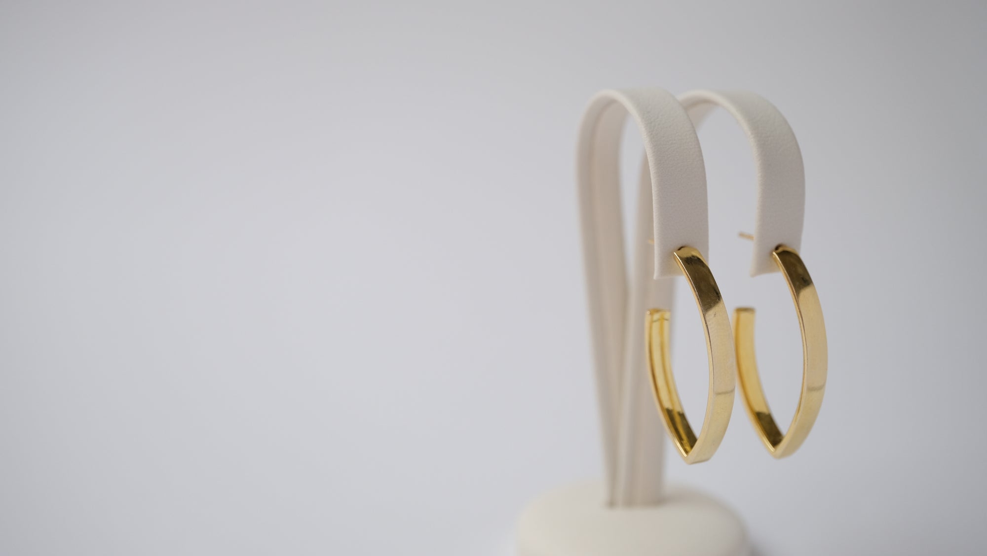 Vergoldete Silber Creolen Inka  Ohrstecker