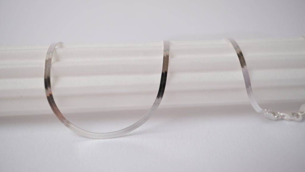 Schlangen-Silberkette im italienischen Design