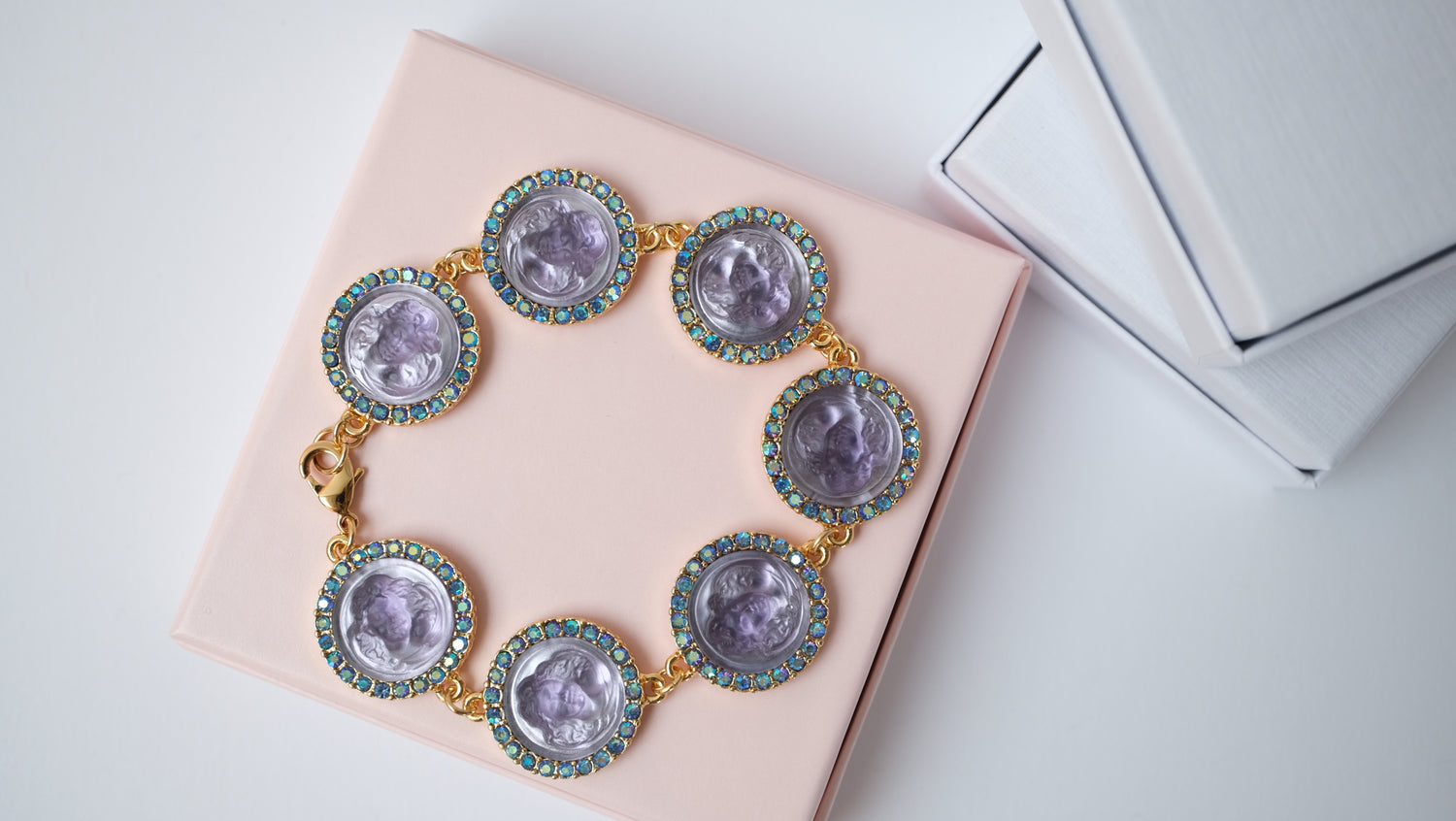 Armband Cameo im Vintage-Stil mit Engelsgesicht