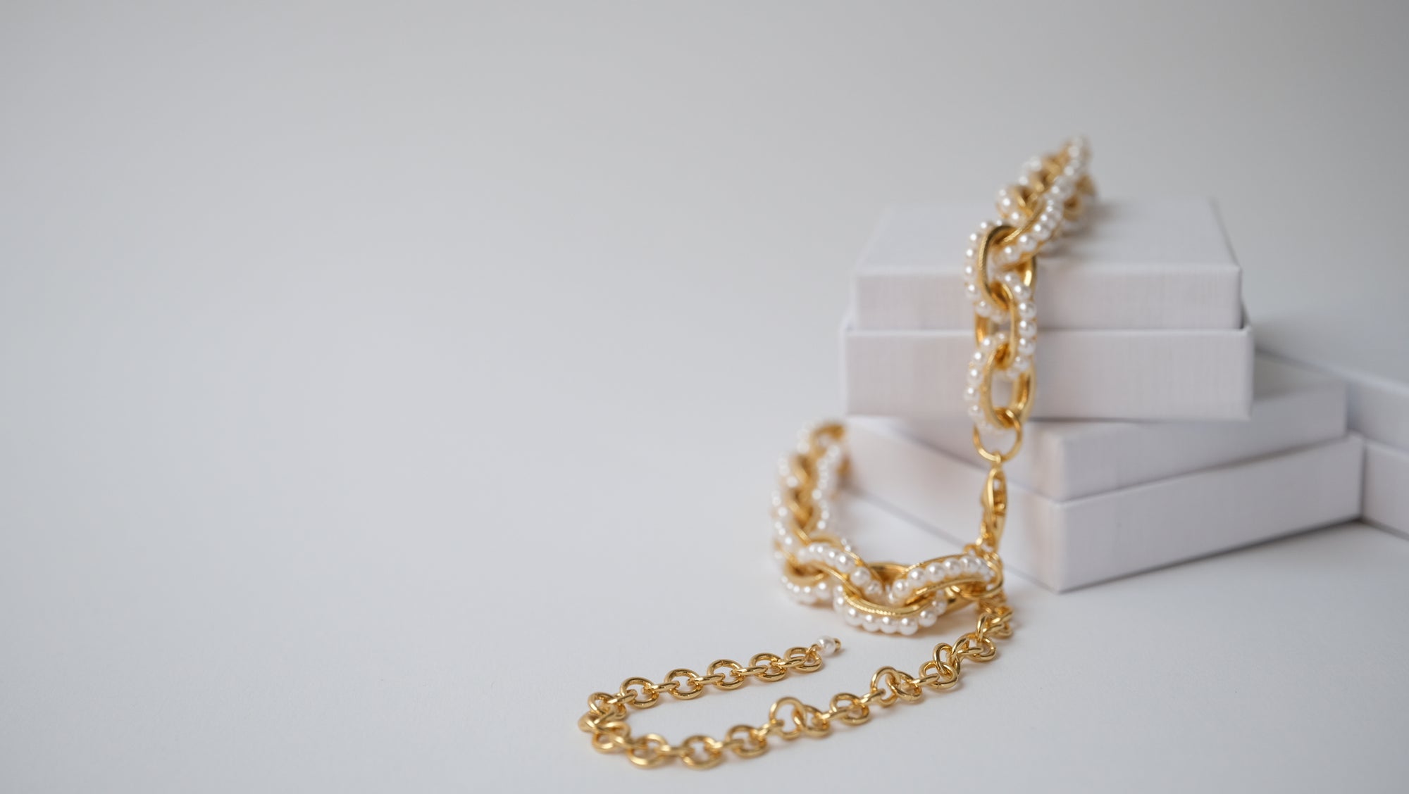 Perlenkette im Vintage-Stil
