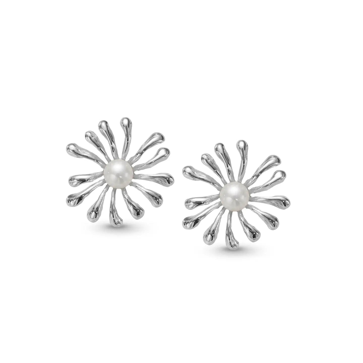 ANEMONEN Ohrringe mit Perle