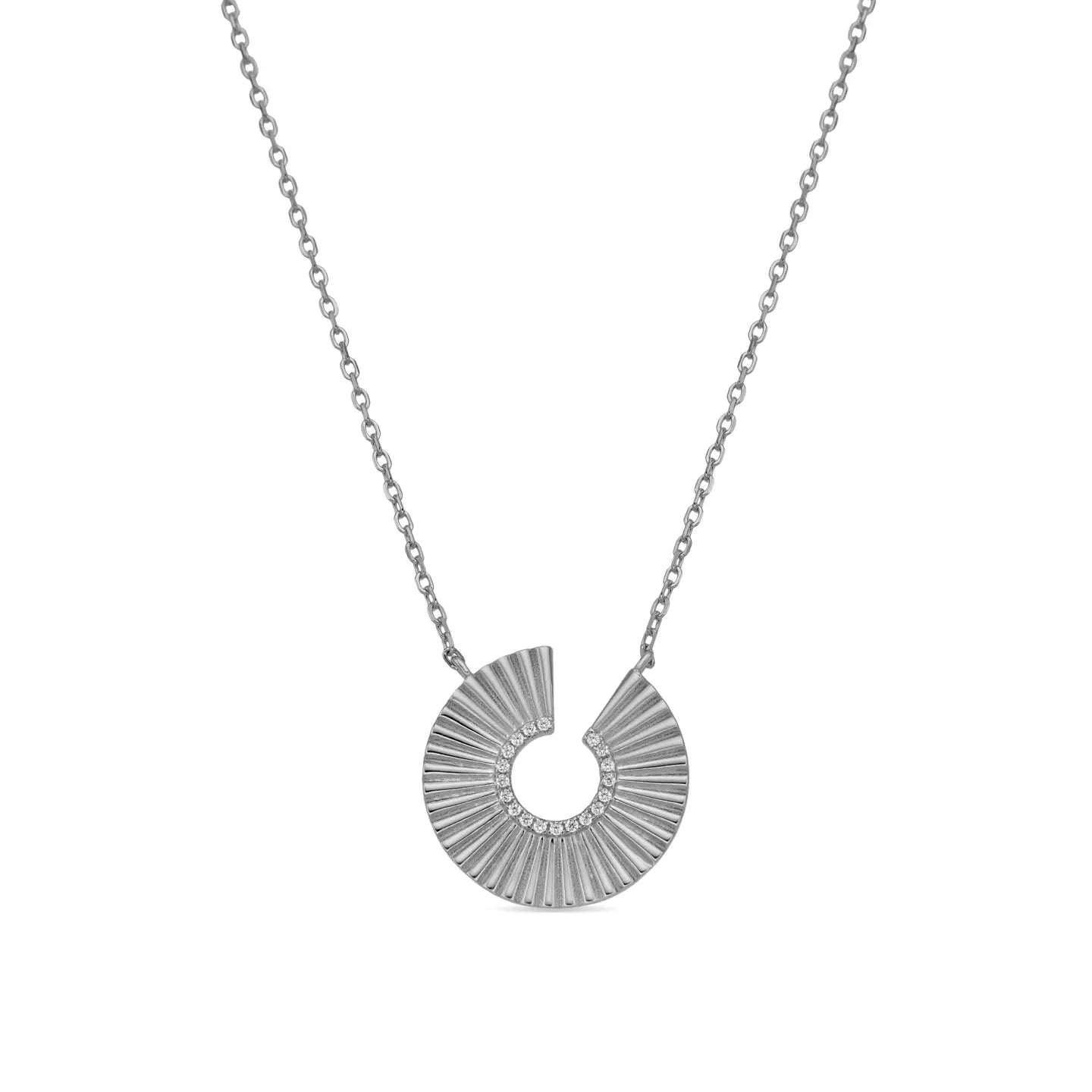 Sterlingsilber Collier mit funkelndem Zirkonia "Najo"